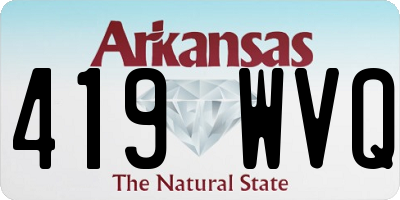 AR license plate 419WVQ