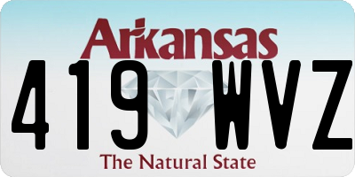 AR license plate 419WVZ