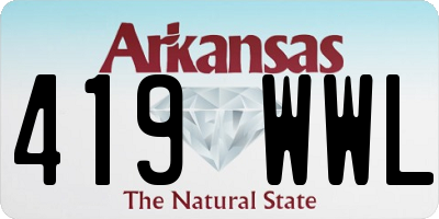 AR license plate 419WWL