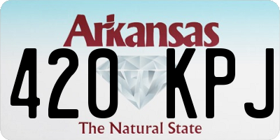 AR license plate 420KPJ