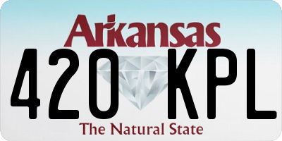 AR license plate 420KPL