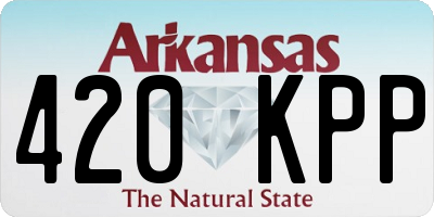 AR license plate 420KPP