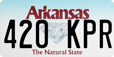 AR license plate 420KPR