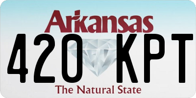 AR license plate 420KPT