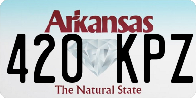 AR license plate 420KPZ