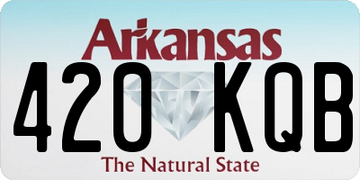 AR license plate 420KQB