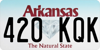 AR license plate 420KQK