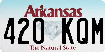 AR license plate 420KQM