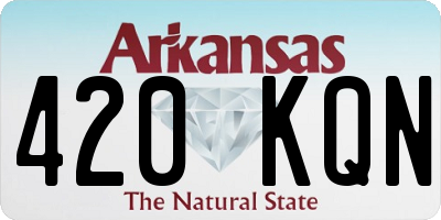 AR license plate 420KQN