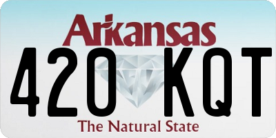 AR license plate 420KQT