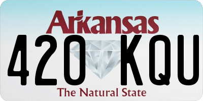 AR license plate 420KQU