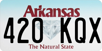 AR license plate 420KQX