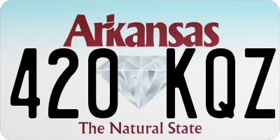 AR license plate 420KQZ