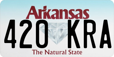 AR license plate 420KRA