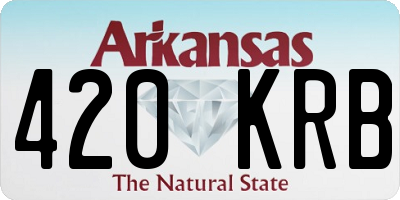 AR license plate 420KRB