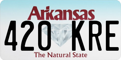 AR license plate 420KRE