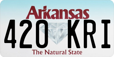 AR license plate 420KRI