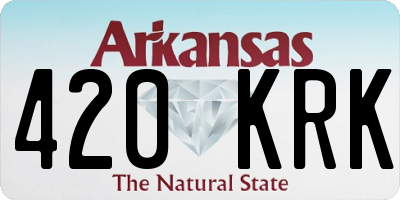 AR license plate 420KRK