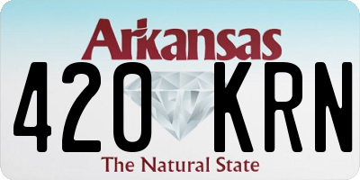 AR license plate 420KRN