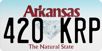 AR license plate 420KRP