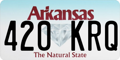 AR license plate 420KRQ