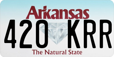 AR license plate 420KRR