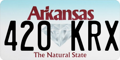 AR license plate 420KRX
