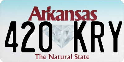AR license plate 420KRY