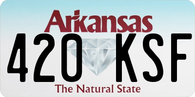 AR license plate 420KSF