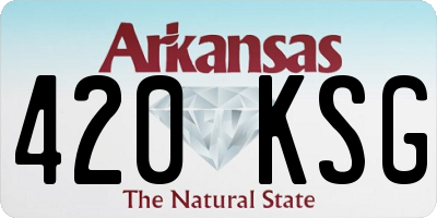 AR license plate 420KSG