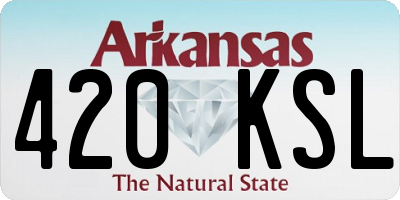AR license plate 420KSL