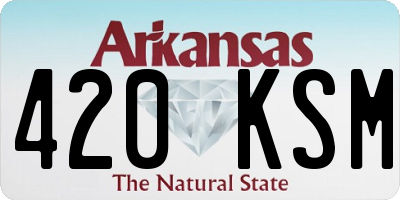 AR license plate 420KSM