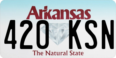 AR license plate 420KSN