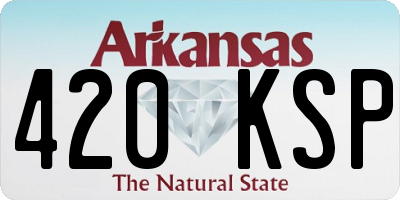 AR license plate 420KSP