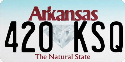 AR license plate 420KSQ