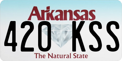 AR license plate 420KSS