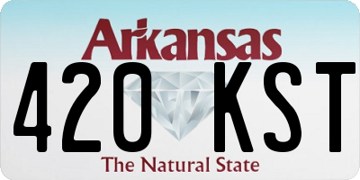 AR license plate 420KST