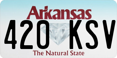 AR license plate 420KSV