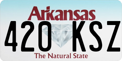 AR license plate 420KSZ