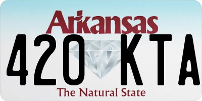 AR license plate 420KTA