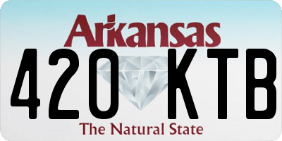 AR license plate 420KTB