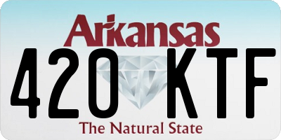 AR license plate 420KTF