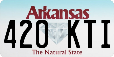 AR license plate 420KTI