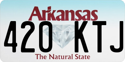 AR license plate 420KTJ