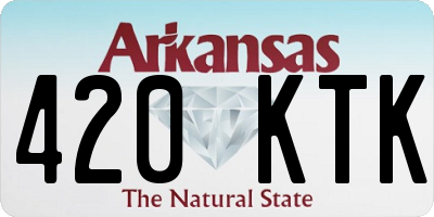 AR license plate 420KTK