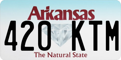 AR license plate 420KTM