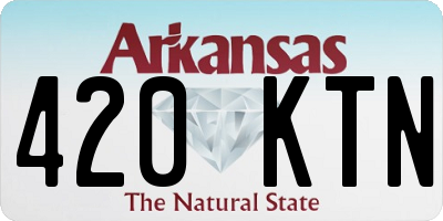 AR license plate 420KTN