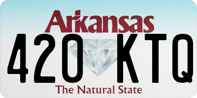 AR license plate 420KTQ