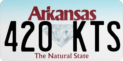 AR license plate 420KTS