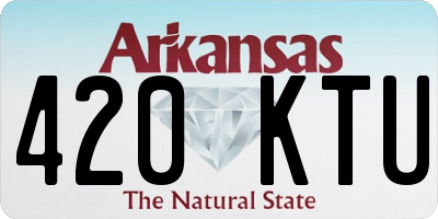 AR license plate 420KTU